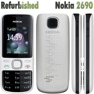 Téléphone Portable Nokia Original Reconditionné Nokia 2690 Avec 1 Carte SIM No charger rose