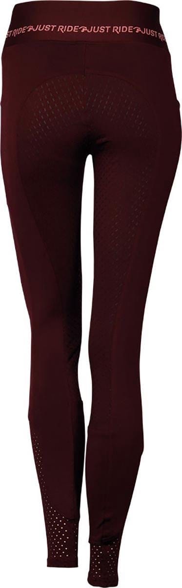 Harry's Horse Equitights Just Ride Rosegold Full Grip Burgundy - 34