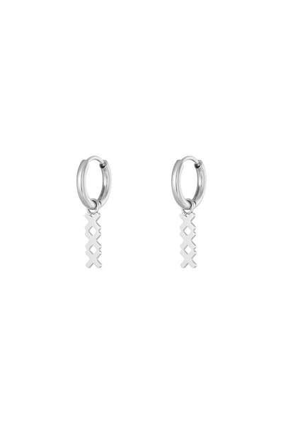 Yehwang oorbellen - XXX Amsterdam - Zilverkleurig - Stainless steel
