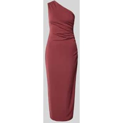 Nauwsluitende cocktailjurk met one-shoulder