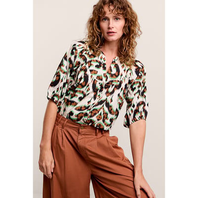 Summum Woman Blouse Ornament Print Multicolour Maat: 36 | Blouses Outlet | Dames