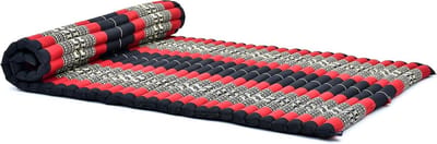Opvouwbaar Matras - Gasten Vloerbed Camping Matras - Ontspanning en Yoga - Gevuld met Natuurlijke Kapok - 190x100x5 cm