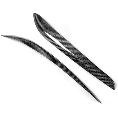 Droge Koolstofvezel Koplamp Wenkbrauwen Oogleden Geschikt voor Nissan Skyline R34 GTR 99 02 black