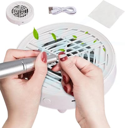 Nagelstof Afzuiger - Nagel Stof Collector - Manicure Stof Vangen - Stille Elektrische Reiniger
