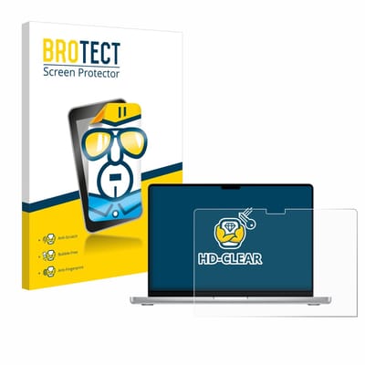 BROTECT - Screenprotector voor Apple MacBook Pro 14" 2024 / 2025 / 2026 - Folie Beschermfolie transparant