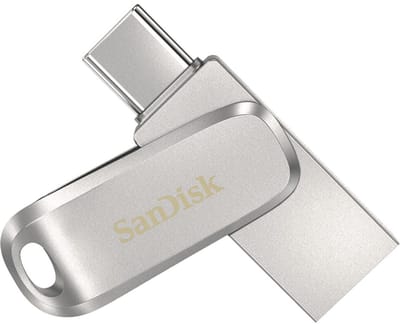 SanDisk Ultra Dual Luxe USB-stick smartphone/tablet Zilver 1 TB USB-C 3.1 Gen 1