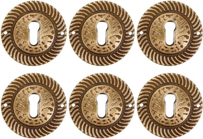 Decoratieve Sleutelgatplaten - Meubel Rozetten - Meubels Decoreren - Vintage Stijl - 4 cm - Koffie