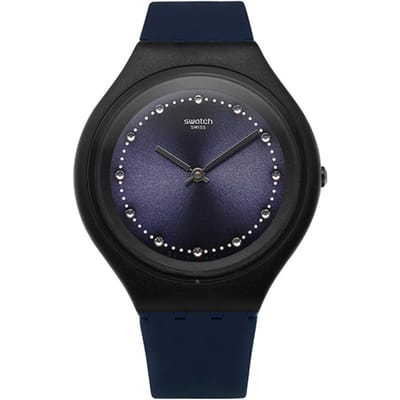 SWatch Svun100 Skin SkinSparkS Heren Urethaan Horloge SVUN100 black