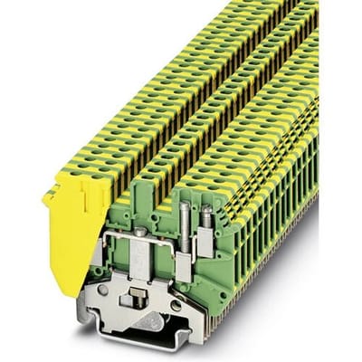 Phoenix Contact UDK 3-PE 2775456 Doorgangsserieklem Aantal polen: 4 0.2 mm² 2.5 mm² Groen, Geel 50 stuk(s)