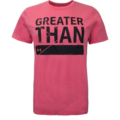 Under Armour Womens Greather Than T-shirt Grafische Top Roze 1356306 668