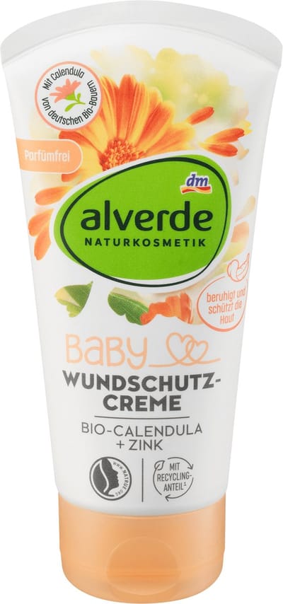 alverde NATURKOSMETIK Wondbeschermingscrème Biologische Calendula, 75 ml