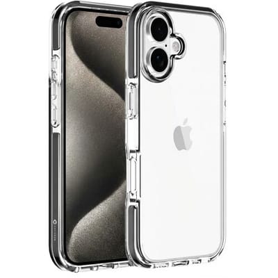 Coverzs Shockproof hoesje geschikt voor iPhone 17 - Shock hoesje - Bescherming tegen krassen & stoten