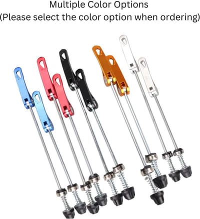 Wiel Hub voor MTB en Racefietsen - QR Quick Release Spiesjes Clip Hendel - 145/185mm Lengte - Paar in Meerdere Kleuren