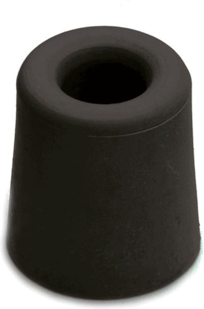 Deurstopper - zwart - rubber - 6 x 4 cm - vloermodel - deurbuffer