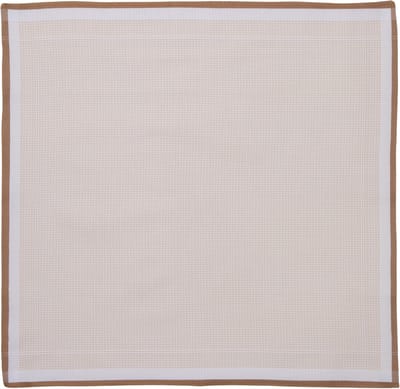 Klassieke Elegantie: Tiseco Herenzakdoeken Set - 3x 42x42cm - 100% Premium Katoen - Tijdloze Geruite Stijl - Indiantan