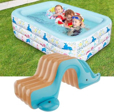 Opblaasbare glijbaan - Voor zwembad, waterglijbaan, speelgoed voor kinderen, tuin en strand