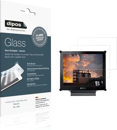 dipos – 2x Pantserfolie geschikt voor Neovo SX-19G | 9H Screenprotector