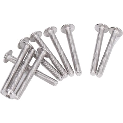 50 stuks flenskopschroeven A2?70 Roestvrijstalen Knopkop Schroeven met Binnenzeskant M6x35mm