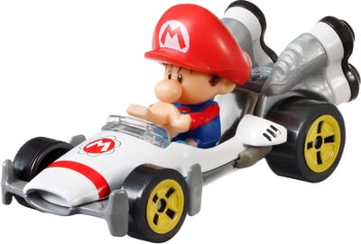 Hot Wheels Racebaanauto Mario Kart Baby 1:64 Die-cast Rood