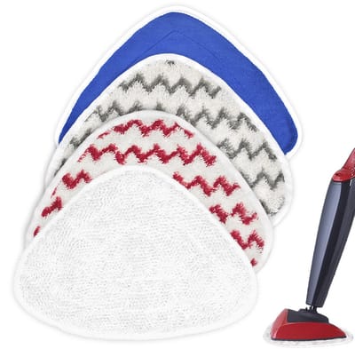 Geschikt voor o-cedar driehoekige mop hoofd vervangend doek sleepsleeponderdelen, huishoudelijke reiniging stoom mop onderdelen in totaal 4 stuks