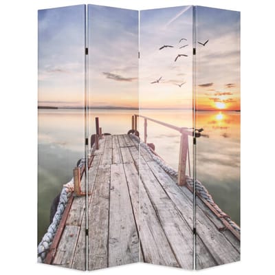 vidaXL - Kamerscherm - inklapbaar - meer - 160x170 - cm