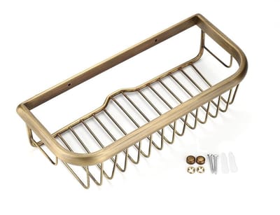 SVGCommerce - Wandmontage Douche Caddy - Badkamer Plank - Massief Messing - Koper - Douche Shampoo Houder - Multifunctioneel - Geschikt voor Badkamer