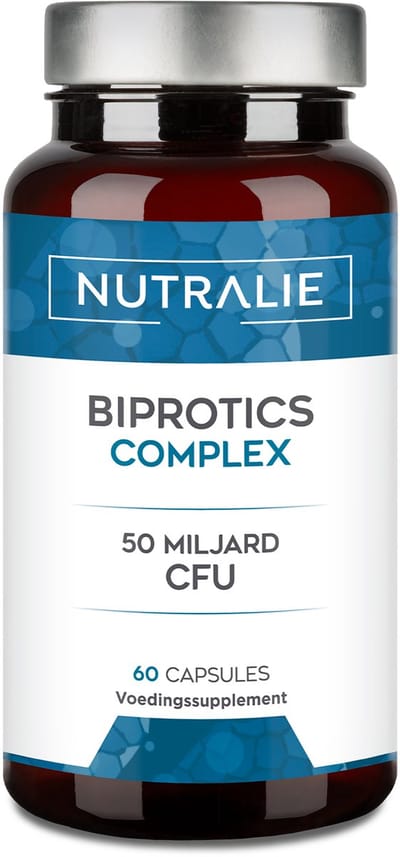 Nutralie Digestive Intestinale Capsules - 60 Stuks - Darmgezondheid Supplementen - Mannen en Vrouwen - 10 Stammen, 50 Miljard KVE, Lactobacillus & Bifidobacterium
