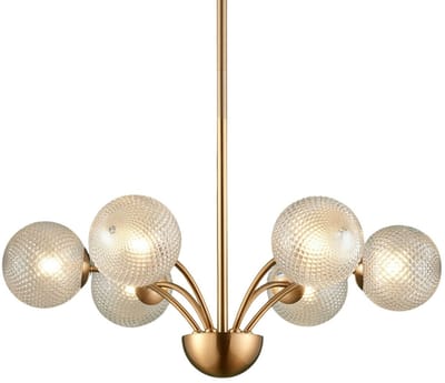 Kosilum - Gala - Lamp - Goud/Messing - Metaal en glas