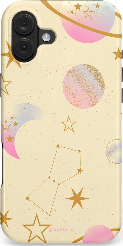 Casetastic hoesje geschikt voor Apple iPhone 16 Plus - MagSafe - Dubbellaagse bescherming - Zomerse nacht - Fashion Case - Zand