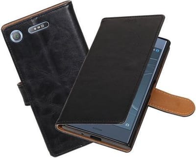 BestCases - Sony Xperia XZ1 Pull-Up booktype hoesje zwart