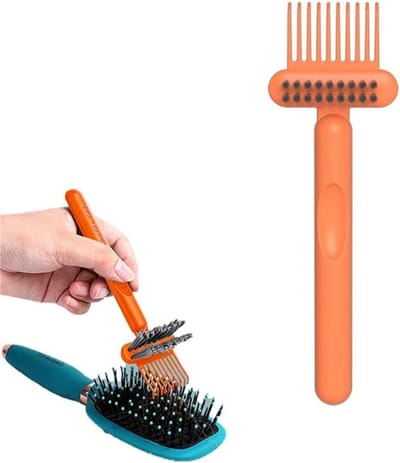 Effectieve 2-in-1 haarborstel reiniger en kam voor het verwijderen van haar en stof in huis en salon