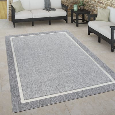 Paco Home Binnen- en buitenvloerkleed, terras en balkon, weerbestendig Scandinavische stijl 80x150 cm