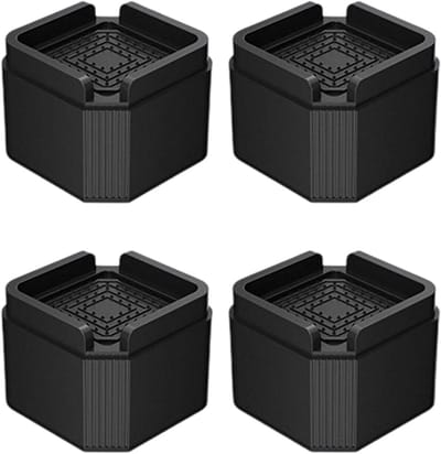 Wasmachine Voet Pads - Apparaat Stabilisatoren - Trillingen Dempen - Stapelbaar Ontwerp - 15 x 9 cm