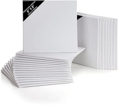 Dailygoody - Voorgerekte Vierkante Canvassen - 24 Pak - Voor Acryl en