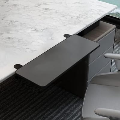 Ergonomische bureauverlengingstablet - Opvouwbare toetsenbordlade voor een georganiseerde werkplek