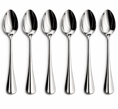 MC Nova - 6-delige tafellepel set - 18/10 RVS lepels - 20cm. - Hoogglans - Vaatwasserbestendig - Luxe Bestekset - Duurzaam