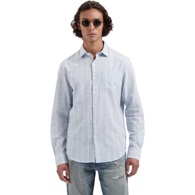 Dstrezzed Ds-kratos Shirt Lt. Blue Size: S | Casual Shirts Outlet | Heren | Blauw