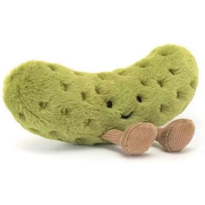 15-26Cm Amuseable Augurk Leuke Ingelegde Komkommer Sperziebonen Pluche Speelgoed Zachte Comfort Poppen Huis Bureau Decoraties Festival Cadeau 15cm lichtgroene kleur