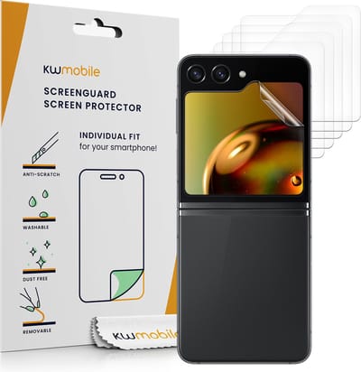 kwmobile 6x screenprotectors geschikt voor Samsung Galaxy Z Flip5 - beschermende folie voor smartphone