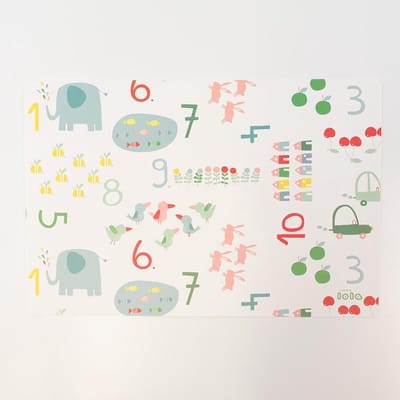 4x Lola Placemat Count me in Original - 30x45cm - onderlegger - tafeldecoratie - placemat voor kinderen
