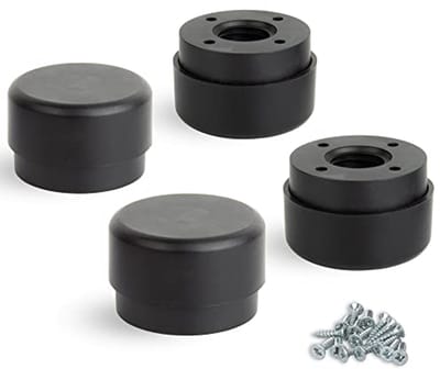 Verstelbare Meubelpoten - Set van 4 Rond, Zwart, Ø 55 mm, Hoogte 23-35 mm
