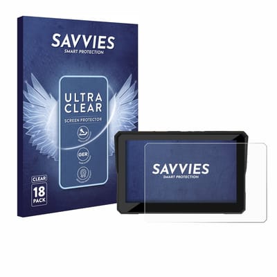 Savvies - Screenprotector voor Carpuride W502 Pro 5" - Folie Beschermfolie transparant 18 Stuks