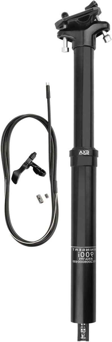 Fiets Zadelpen - Zadelpen Aluminium - Comfortabel Fietsen - Soepele Verstelmechaniek - 309/316mm - Grijs