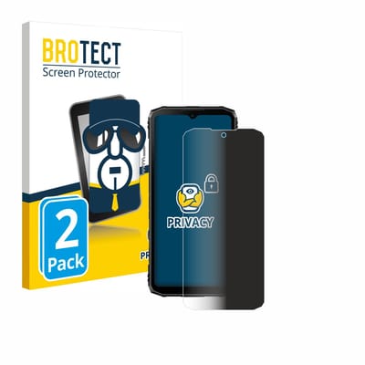 BROTECT - privacy screenprotector voor Doogee Blade 10 Pro / 10 Ultra - Folie Beschermfolie Blauwlichtfilter 2 Stuks