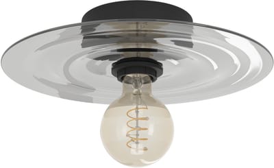 EGLO Lintmill Plafondlamp - Wandlamp - E27 - Ø 30 cm - Zwart|Grijs