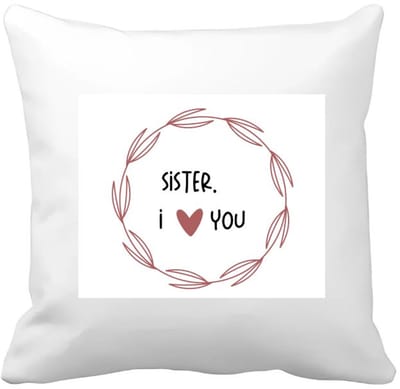 Akyol - sister i love you Kussen hoes - Zus - de liefste zus - verjaardagscadeau - verjaardag - cadeau - cadeautje voor zus - zus artikelen - kado - geschenk - gift - 40 bij 40 cm