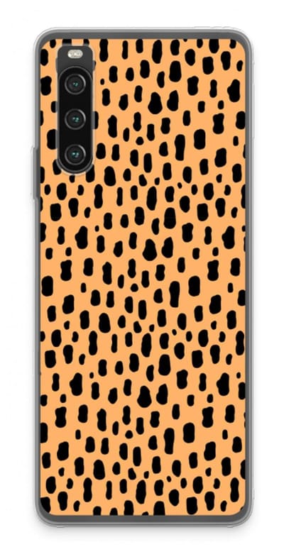 Case Company® - Hoesje geschikt voor Sony Xperia 10 IV hoesje - Panter - Soft Cover Telefoonhoesje - Bescherming aan alle Kanten en Schermrand