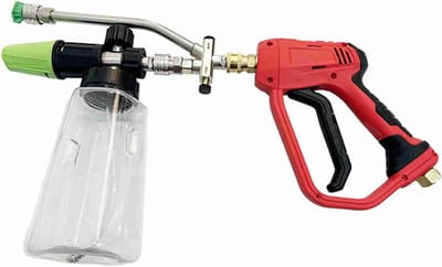 Schuimkanon Hogedrukreiniger - Zeepdispenser Sproeier - Auto Wassen - Brede Hals Ontwerp - 1 Liter Capaciteit - Transparant