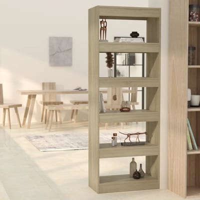 vidaXL - Boekenkast/kamerscherm - 60x30x166 - cm - bewerkt - hout - sonoma - eiken