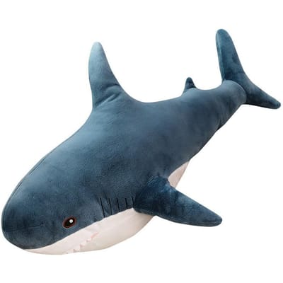 30/45/60/80/100cm Grauwig Vrolijk Schattig Haai Pluche Speelgoed Zacht Knuffeldier Leeskussen voor Verjaardagscadeaus Kussen Pop Cadeau 100CM